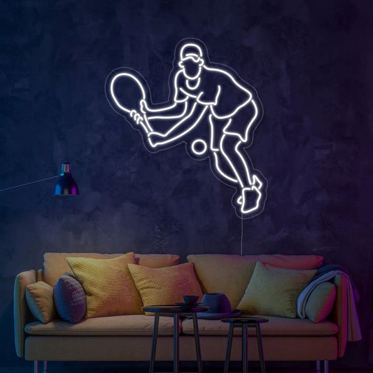 Tennis Player Led Sign Business Neon Sign