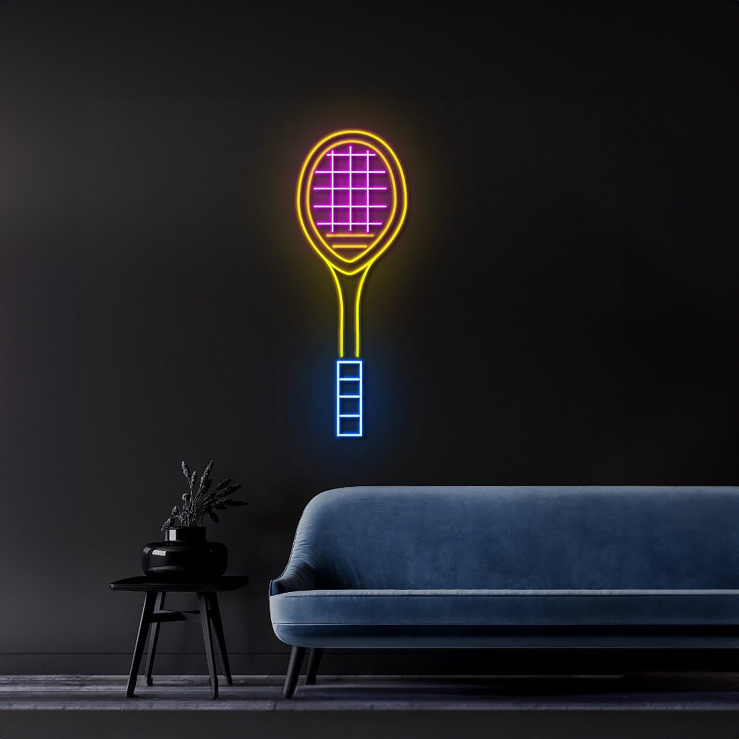 Tennis Racket Neon Sign