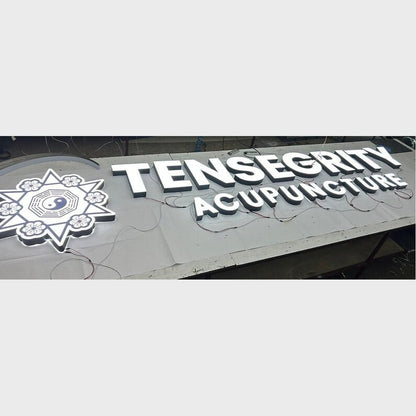 Tensegrity Acupuncture Big Logo 3D Backlit Channel Letters Led Light Sign - Shineneon