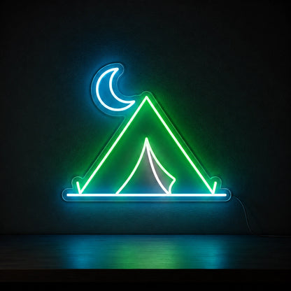 Tent Crescent Moon LED Neon Sign high-converting product image