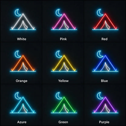 Tent Crescent Moon LED Neon Sign - Shineneon