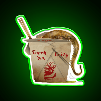 Tentacle Takeout Led Neon Sign Chinese Food Rgb Color - Shineneon