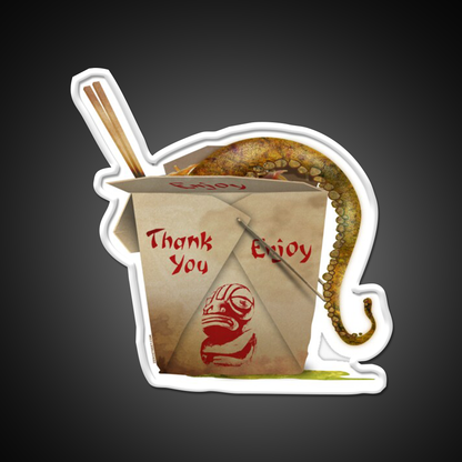 Tentacle Takeout Led Neon Sign Chinese Food Rgb Color