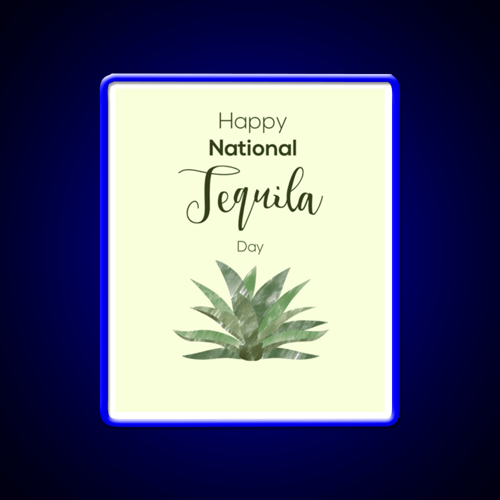 Tequila And Agave Tequila Day Party Drink Tequila Led Neon Sign Rgb Color - Shineneon