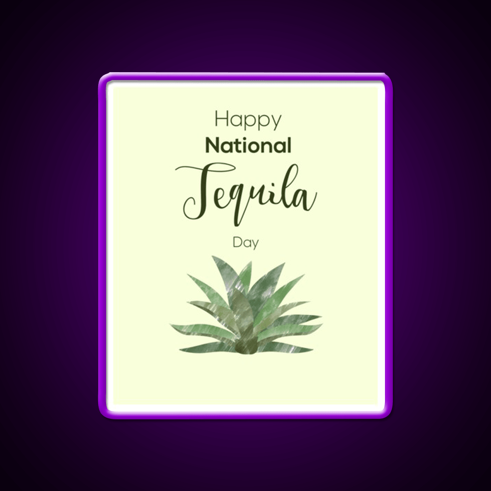Tequila And Agave Tequila Day Party Drink Tequila Led Neon Sign Rgb Color - Shineneon