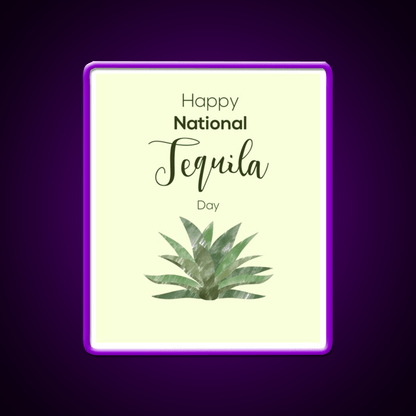 Tequila And Agave Tequila Day Party Drink Tequila Led Neon Sign Rgb Color - Shineneon