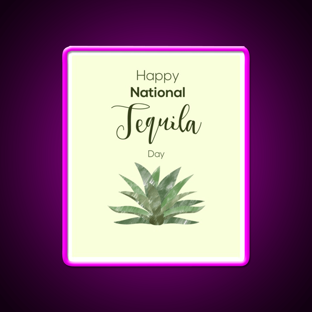 Tequila And Agave Tequila Day Party Drink Tequila Led Neon Sign Rgb Color - Shineneon