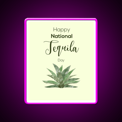 Tequila And Agave Tequila Day Party Drink Tequila Led Neon Sign Rgb Color - Shineneon