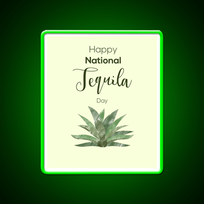 Tequila And Agave Tequila Day Party Drink Tequila Led Neon Sign Rgb Color - Shineneon
