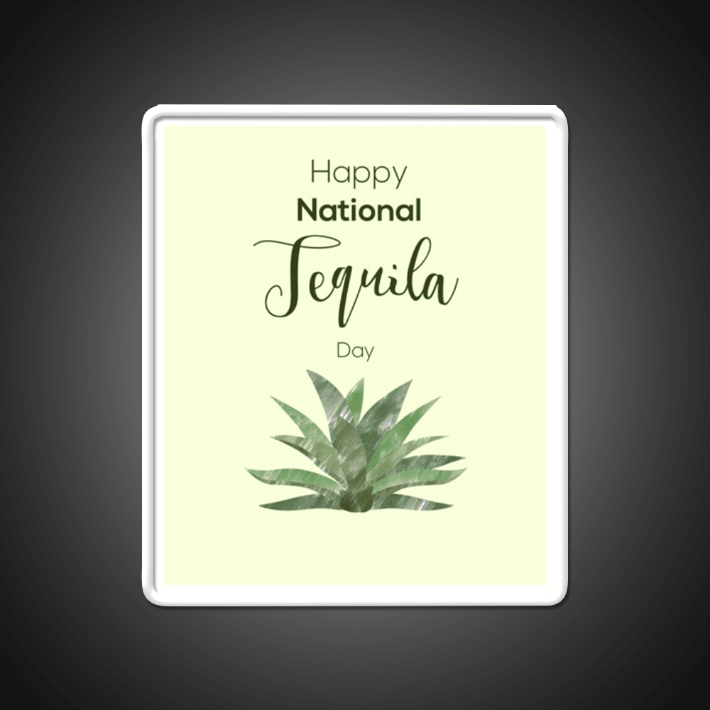 Tequila And Agave Tequila Day Party Drink Tequila Led Neon Sign Rgb Color - Shineneon