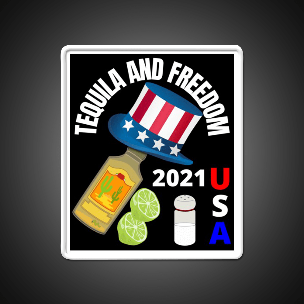 Tequila And Freedom Party Drink Tequila Led Neon Sign Rgb Color - Shineneon