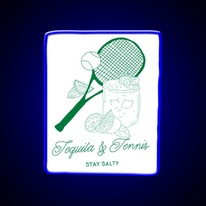 Tequila And Tennis Party Drink Tequila Led Neon Sign Rgb Color - Shineneon