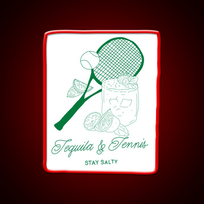Tequila And Tennis Party Drink Tequila Led Neon Sign Rgb Color - Shineneon
