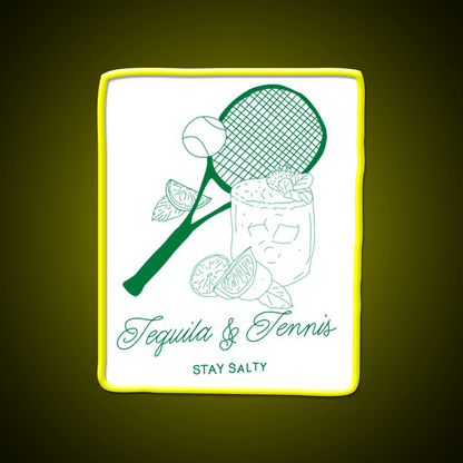 Tequila And Tennis Party Drink Tequila Led Neon Sign Rgb Color - Shineneon