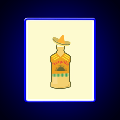 Tequila Anejo Wine In Mexican Hat Tequila Day Party Drink Tequila Led Neon Sign Rgb Color - Shineneon