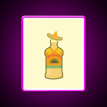 Tequila Anejo Wine In Mexican Hat Tequila Day Party Drink Tequila Led Neon Sign Rgb Color - Shineneon