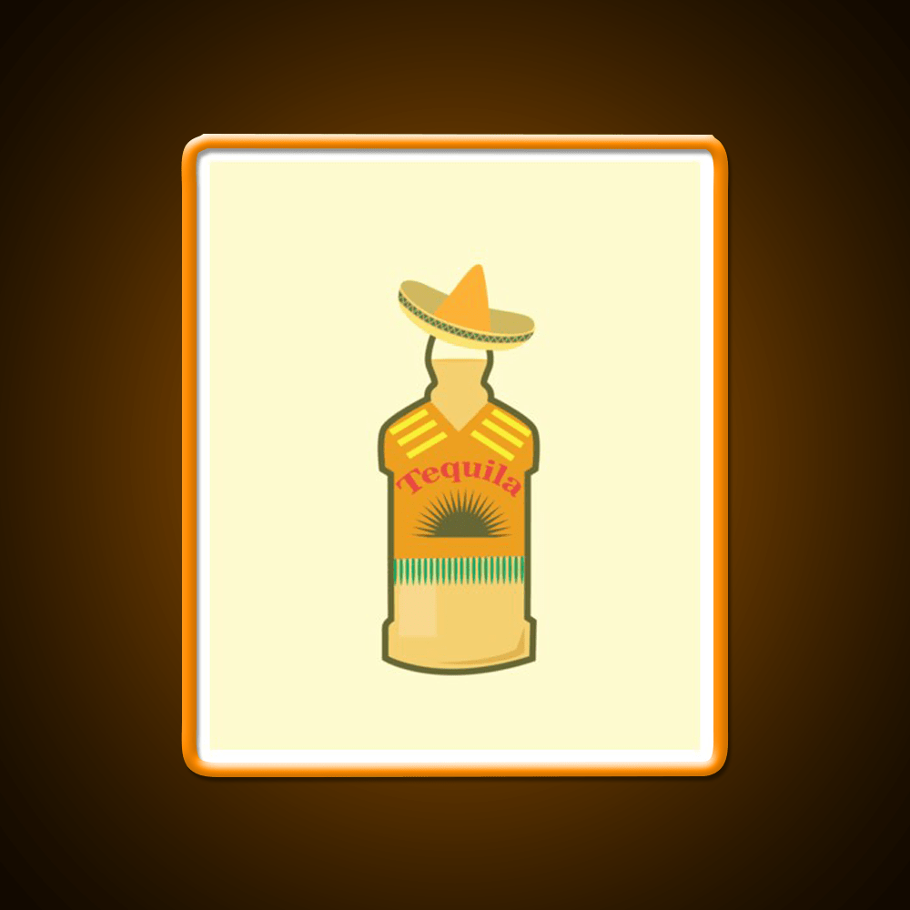 Tequila Anejo Wine In Mexican Hat Tequila Day Party Drink Tequila Led Neon Sign Rgb Color - Shineneon