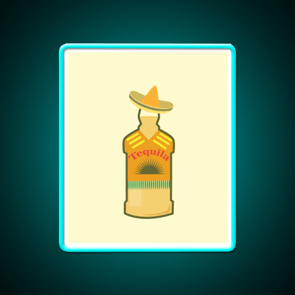 Tequila Anejo Wine In Mexican Hat Tequila Day Party Drink Tequila Led Neon Sign Rgb Color - Shineneon