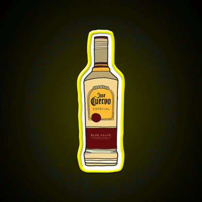 Tequila Bottle Party Drink Tequila Led Neon Sign Rgb Color - Custom LED neon sign front view