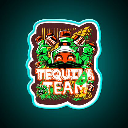 Tequila Bottle Tequila Party Party Drink Tequila Led Neon Sign Rgb Color - Shineneon