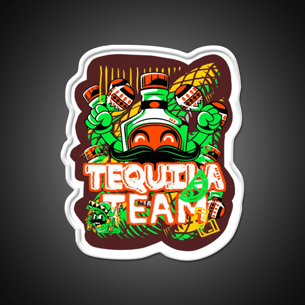 Tequila Bottle Tequila Party Party Drink Tequila Led Neon Sign Rgb Color - Shineneon
