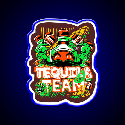Tequila Bottle Tequila Party Party Drink Tequila Led Neon Sign Rgb Color - Shineneon