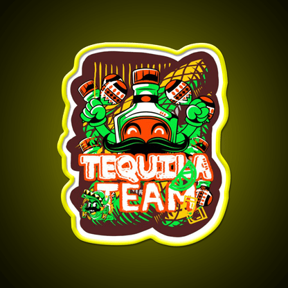 Tequila Bottle Tequila Party Party Drink Tequila Led Neon Sign Rgb Color - Shineneon