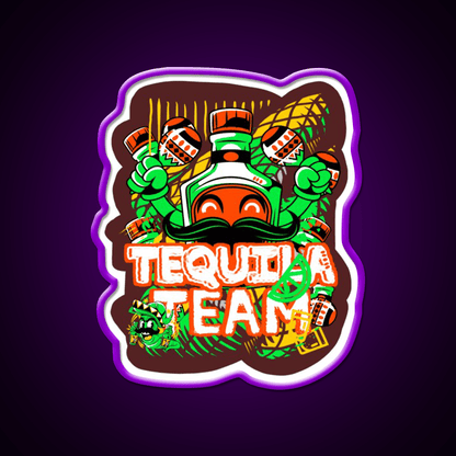 Tequila Bottle Tequila Party Party Drink Tequila Led Neon Sign Rgb Color - Shineneon