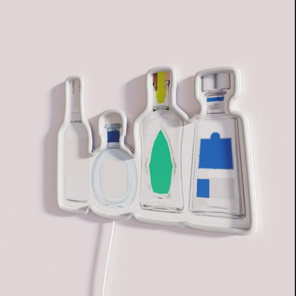 Tequila Bottles Rgb Led Neon Sign - Shineneon