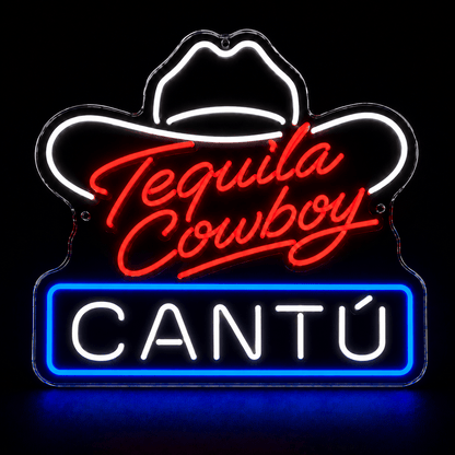 Tequila Cowboy Cantú Custom Led Neon Sign - Shineneon