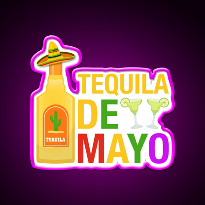 Tequila De Mayo Party Drink Tequila Led Neon Sign Rgb Color - Shineneon