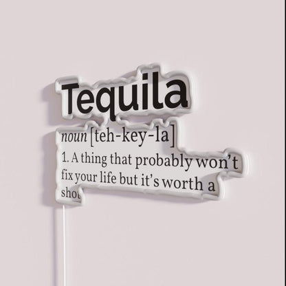 Tequila Definition I Rgb Led Neon Sign - Shineneon