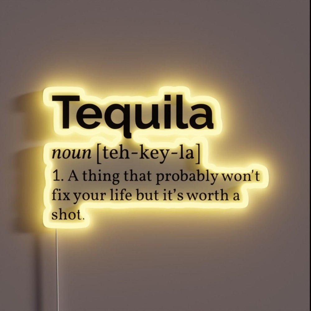 Tequila Definition I Rgb Led Neon Sign - Shineneon