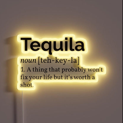 Tequila Definition I Rgb Led Neon Sign - Shineneon