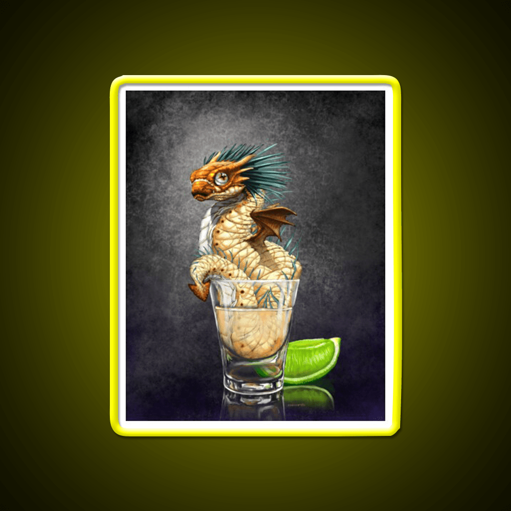 Tequila Dragon Party Drink Tequila Led Neon Sign Rgb Color - Shineneon