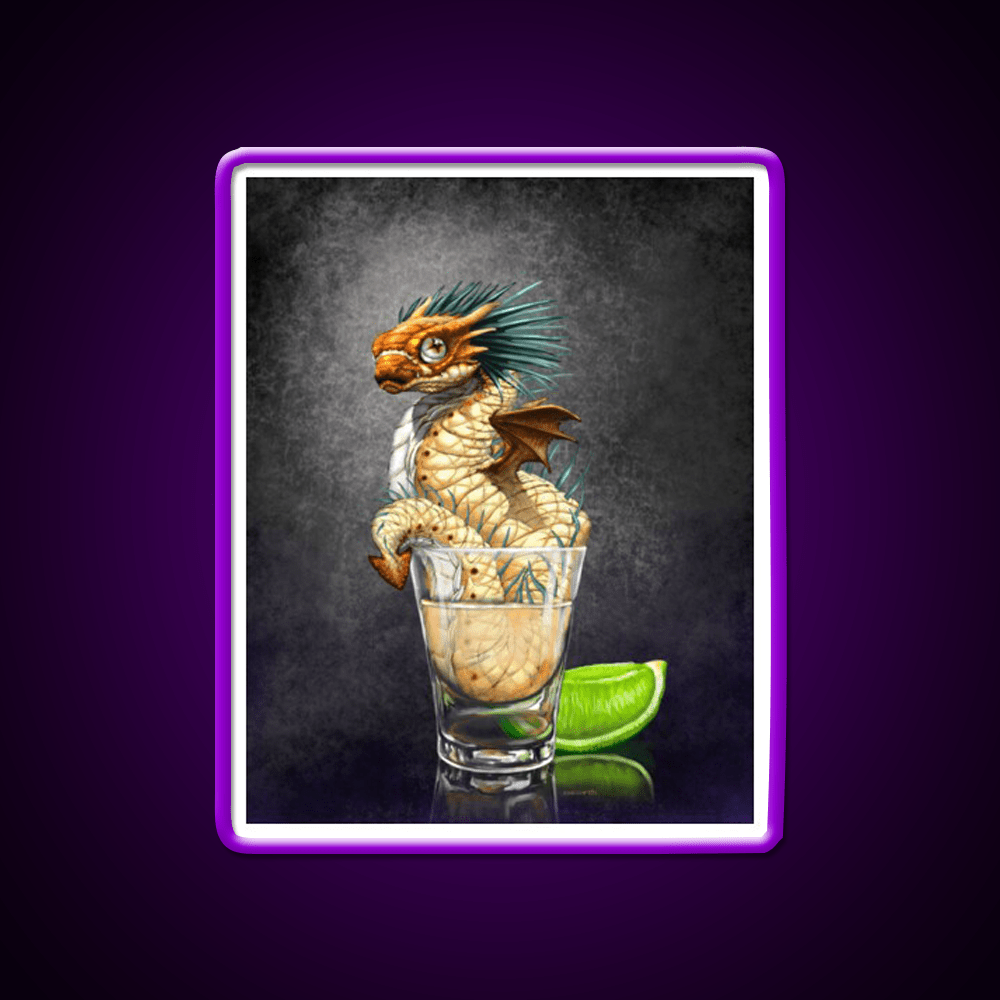 Tequila Dragon Party Drink Tequila Led Neon Sign Rgb Color - Shineneon
