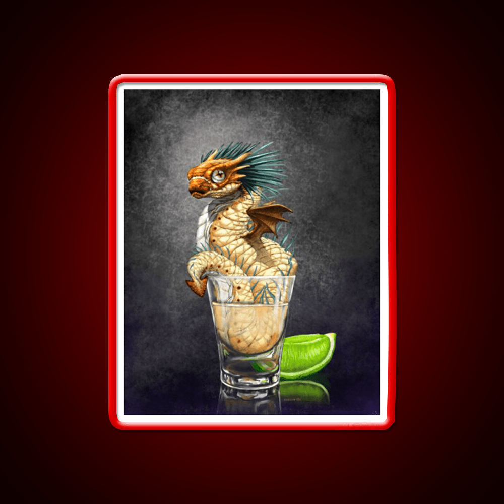 Tequila Dragon Party Drink Tequila Led Neon Sign Rgb Color - Shineneon