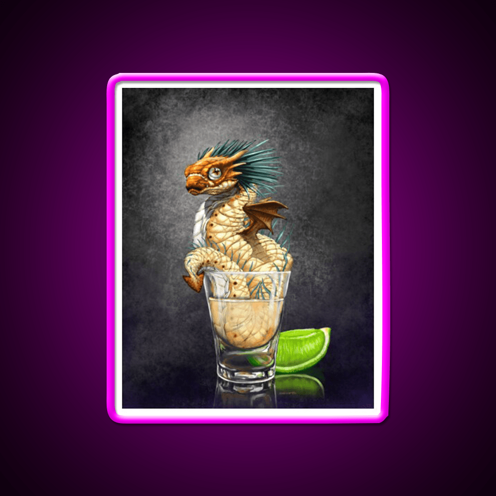 Tequila Dragon Party Drink Tequila Led Neon Sign Rgb Color - Shineneon