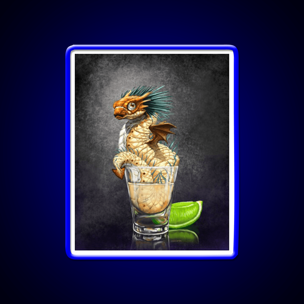Tequila Dragon Party Drink Tequila Led Neon Sign Rgb Color - Shineneon