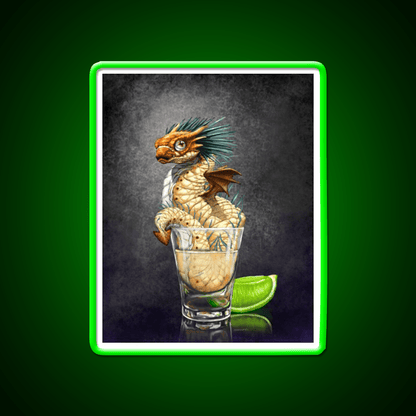 Tequila Dragon Party Drink Tequila Led Neon Sign Rgb Color - Shineneon