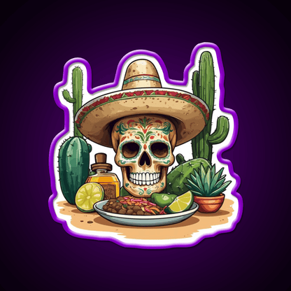 Tequila Drink Cinco De Mayo Skull Party Drink Tequila Led Neon Sign Rgb Color - Shineneon