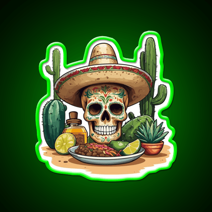 Tequila Drink Cinco De Mayo Skull Party Drink Tequila Led Neon Sign Rgb Color - Shineneon