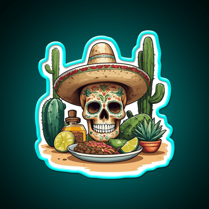Tequila Drink Cinco De Mayo Skull Party Drink Tequila Led Neon Sign Rgb Color - Shineneon