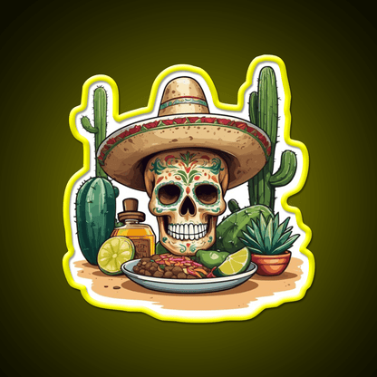 Tequila Drink Cinco De Mayo Skull Party Drink Tequila Led Neon Sign Rgb Color - Shineneon