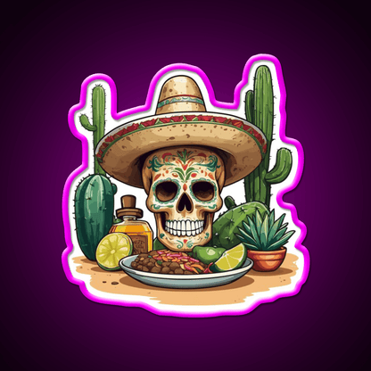 Tequila Drink Cinco De Mayo Skull Party Drink Tequila Led Neon Sign Rgb Color - Shineneon