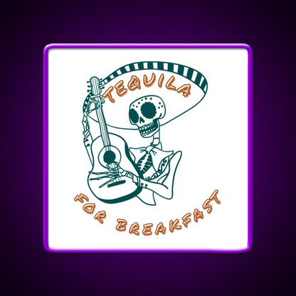 Tequila For Breakfast Party Drink Tequila Led Neon Sign Rgb Color - Shineneon