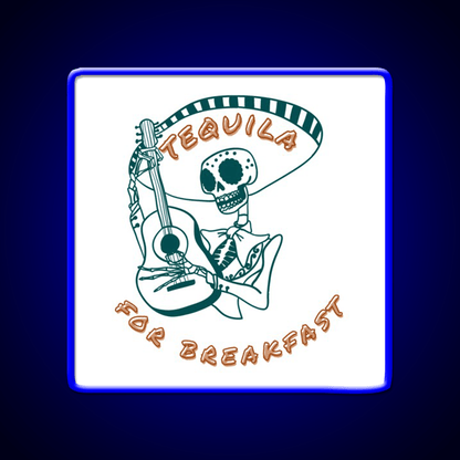 Tequila For Breakfast Party Drink Tequila Led Neon Sign Rgb Color - Shineneon