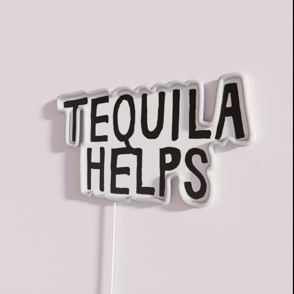 Tequila Helps Drinks Cocktail Beer Rgb Led Neon Sign - Shineneon