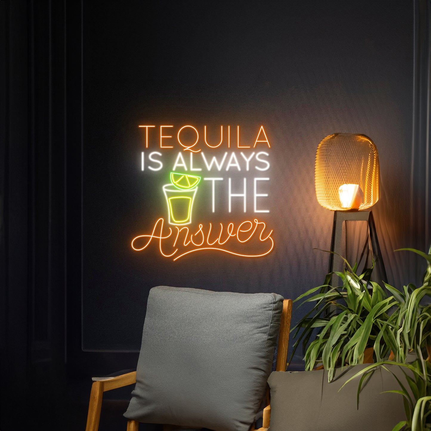 Tequila Is Always The Answer Neon Sign