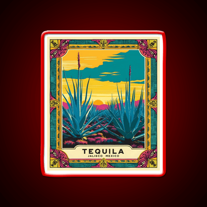 Tequila Jalisco Mexico Vintage Travel Tourism Party Drink Tequila Led Neon Sign Rgb Color - Shineneon